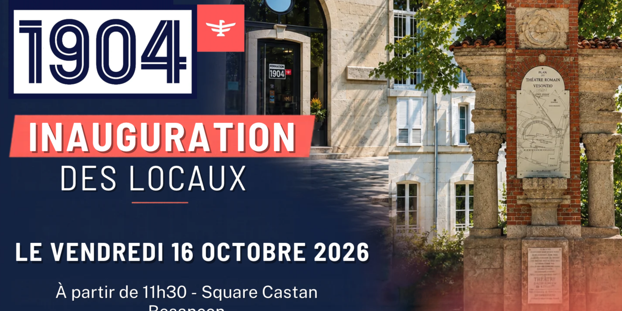Inauguration des locaux de Formation 1904, Square Castan à Besançon